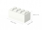 LEGO, minipudełko klocek 8 - Białe (40121735)
